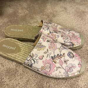 Maypol floral mules from Anthropologie